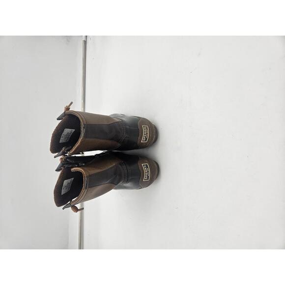 Sperry Syren Gulf Zip Brown Faux Leather Winter Duck Boots STS80524 Womens SZ 7M - Picture 3 of 7